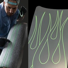 Flexible Vinyl Fine Line Masking Tape for Automotive Custom Paint, No Residue…
