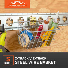 12 In. W X 6 In. H Small Steel Track Basket