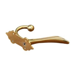 Antique Solid Brass Clothes Hooks Entryway Coat Jacket Hanger Gold 2 PCS