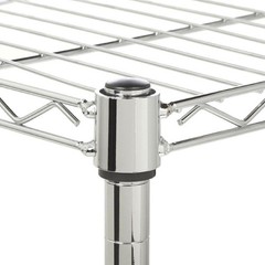 Utility Garage Shelving Unit 5 Shelf Heavy Duty Wire Metal Rack Chrome Organizer