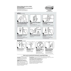 2 Packs 3M Command 4 Large Designer Hooks & 6 Adhesive Strips Per Pack Max 5 lb