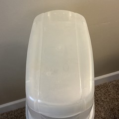 Rubbermaid Wrap N Craft Container Wrapping Paper Organizer Top Storage Clear