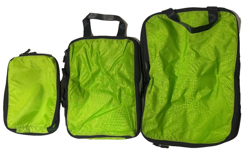 PACKING CUBES Compression Travel Luggage Organizer Accessories Set of 3 YZAOLL