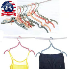 5Pcs/10Pcs Foldableable Portable Clothes Hanger Travel Portable Clothes Hanging