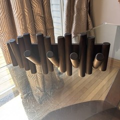 Umbra Wooden Picket Coat Jacket Wall Hanging Rail