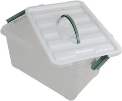 Plastic Storage Box 14 Quart with Transparent Design Great for Home Organization
