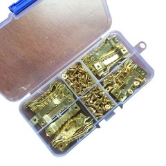 100pcs Single Sided Sawtooth Hanging Picture Photo Frame Hangers Hooks With 200p