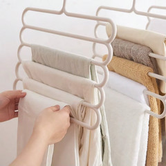 1/5/10Pcs White Multi Layer Clothes Hanger Closet Organizer NEW
