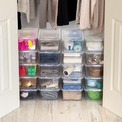 Effortless Organization with 20 Clear Stackable Storage Bins – 6 Qt, BPA-Free