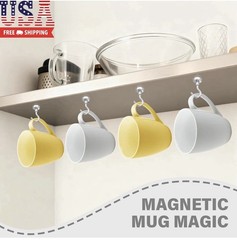 8 Pack Magnetic Hooks for Cruise Cabins, 30 LB Neodymium Magnets with Hooks, Hea