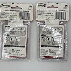 80 (2-40ct packs) 3M Command Damage-Free Hanging Decorating Clips NEW. Sealed.