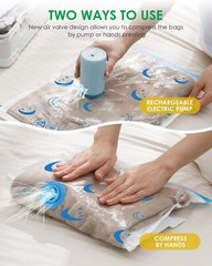 Travel Compression Bags, 25 Pack Vacuum Storage Bags, Vacuum Seal Bags