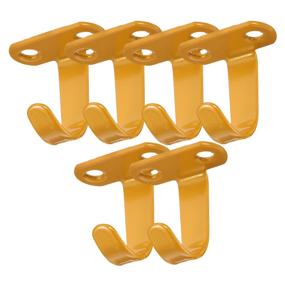 6Pcs Reliable Iron Ceiling Hooks with Screws for Drywall Wood and Concrete