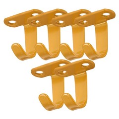 6Pcs Reliable Iron Ceiling Hooks with Screws for Drywall Wood and Concrete