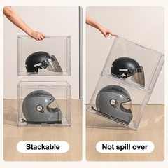 VGLXTRNT XXX-Large Clear Display Case 17.7″ x 13″ x 13″ Extra Large Display O…