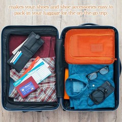 Waterproof Foldable Shoe Bag With Handle Travel Sports Gym Carry Case Storage