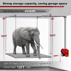 Overhead Garage Storage Lift-Heavy Duty Ceiling Mounted Garage Storage System