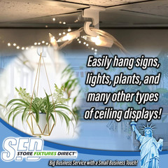 Extra Heavy Duty White Aluminum Drop Ceiling Hooks, One Piece Ceiling Grid Clips