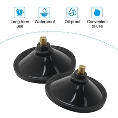 Aoserge 6 Pcs Heavy Duty Black Sucker Suction Cup with M6 x 14 Thread Screw -…