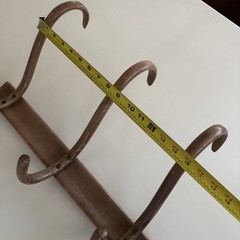 Vintage Bentwood 3 Hook Wall Mount Hat Coat Jacket Scarf Rack Thonet Style Brown
