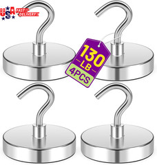 Magnetic Hooks for Cruise Cabins, 130Lbs Silver Cruise Ship Magnetic Hooks for H