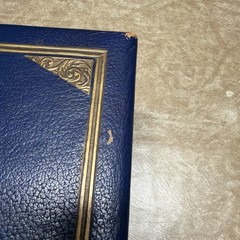 Vintage or Antique Dieu Et Mon Droit Faux Leather Box 17 x 11 x 6