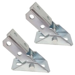 2 PCS Adjustable Brace Fitting 180 Degree Joint Bracket 1/2 Bolt 15/8 Channel