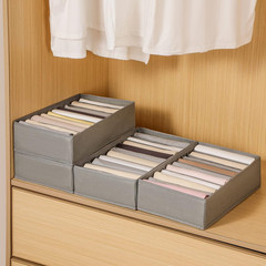4 Packs T-Shirt Drawer Organizers for Clothing,10 Grids Compartment Wardrobe Sto