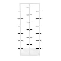Stackable Commercial Shoe Rack Display Cabinet Three-post Single-sided Shoe Rack