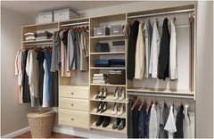 Easy Track PH59 120 Inch x 84 Inch L-Shape Walk-In Closet – Honey Blonde