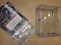 Invisibox clear foldable Storage Stackable Organizer 8″x11″x4″ GREAT FOR SHOES!