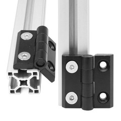 4 PCS 1010 Hinge 10 Series Aluminum Extrusion Slot Door Hinge Fits 1×1 Inch