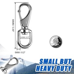 360-Degree Rotating Snap Hooks – 2 Pack for Boat, Flagpole, and Leash