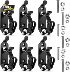 6PCS Heavy Duty Shovel Holder Truck Roof Rack Quick Release Tool Mount Clamps