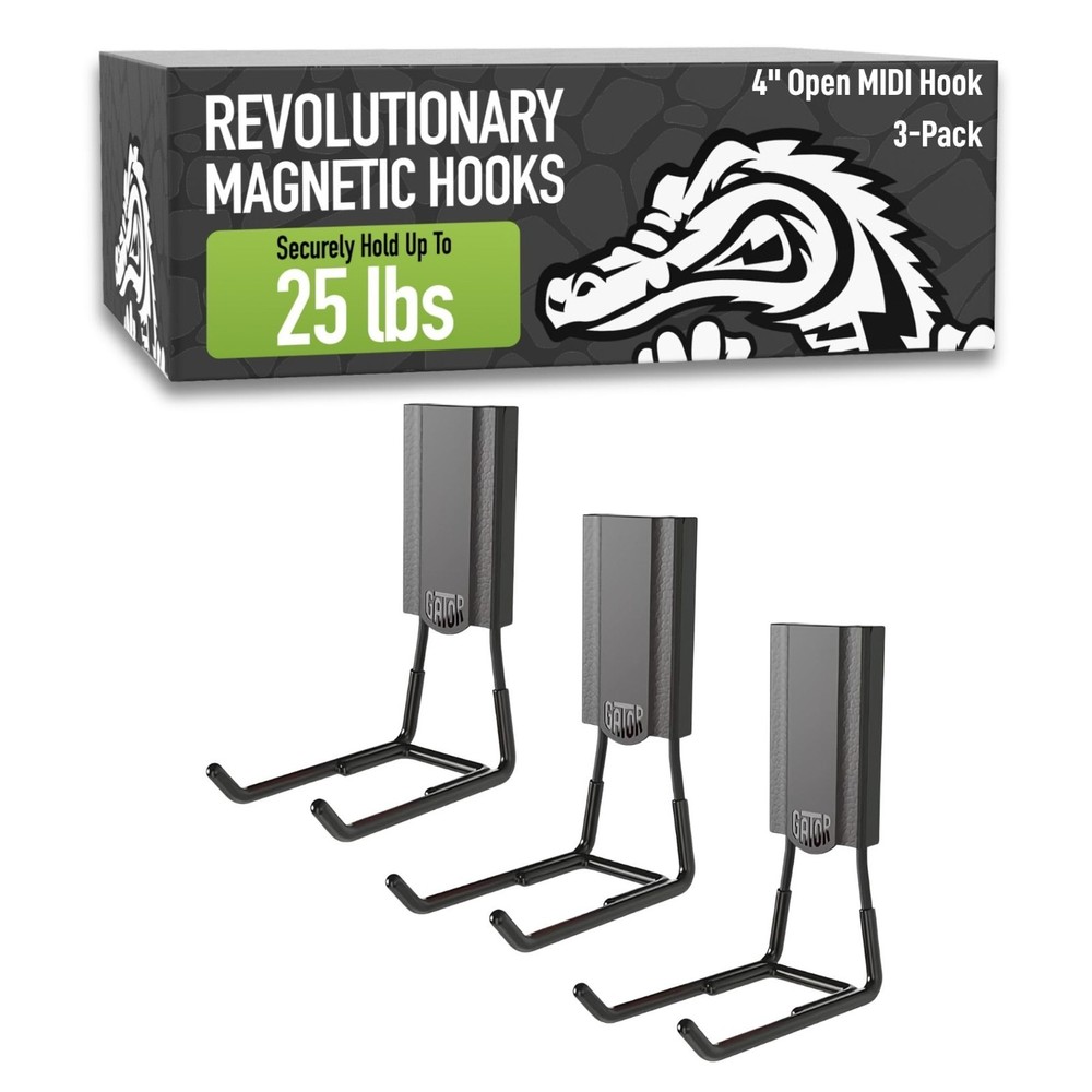 Heavy Duty Magnetic Hooks 25 lb – 4 in Open Hooks for Steel Surfaces, Easy-Relea