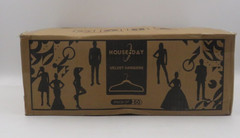 HOUSE DAY Black Velvet Hangers 60pck Non Slip Clothes Felt Hanger Heavy Duty NEW