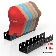 Hat Organizer for Baseball Caps Pcs No Install Acrylic Hat Racks for 2 BLACK
