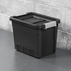 Sterilite Small Stackable Storage Bin, 7.5 Gallon Durable Plastic Storage Tote w