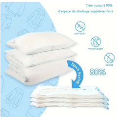 5Pack Vacuum Storage Bags Bedding Clothes Seal Travel Space Saver w/ Pump
