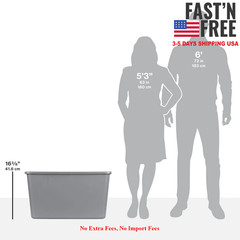 4 Pack Sterilite 30 Gallon Extra-Large Storage Bin, Durable Plastic Storage, NEW
