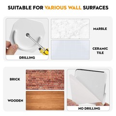 No Drilling Closet Rods for Hanging Clothes, Adjustable 32-85 in