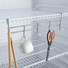 CroBlissful 2 Pcs 5 Hook Attachment for Wire Shelving 1.5 x 12 x 4 Inch Hangi…