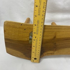 Rustic Live Edge Cedar Coat Hat Rack With Four 6 In Pegs 21.5in Long X6 In Tall