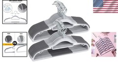 Plastic Hangers 50 Pack Space Saving Heavy Duty Non Slip Clothes Hangers