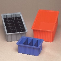 Akro-Mils 33168Blue Industrial Grade Polymer, Divider Box, Blue, 16 1/2 In L, 8