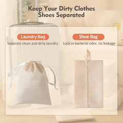 Packing Cubes for Travel- 8 Set Luggage Organizer Bags for Family, Mesh Breathab