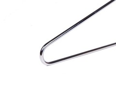 8 Heavy Duty Metal Suit Hanger Coat Hangers with Polished Chrome (Suit Coat H…