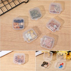 6 PCS Mini Clear Plastic Jewelry Box, Earplug 1.34 × × 0.7 inches,