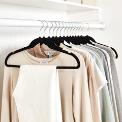 20 Count Black Standard Hangers for Closet Organization