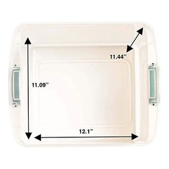 31 Quart Holiday Plastic Storage Container w/ Latching Lid, 4 Pack (Open Box)